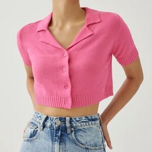 Love Bonito Kelzie Tailored Collar Knit Cardigan Size 4